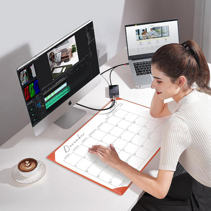 Desk Calendar 2026-2027 with Desktop Mat,22x17'' Large Desktop Pad Calendar