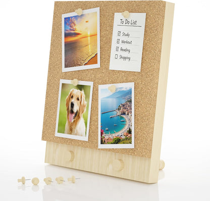 Trycooling Wood Frame Bulletin Board, Cork Board, Wood, Small