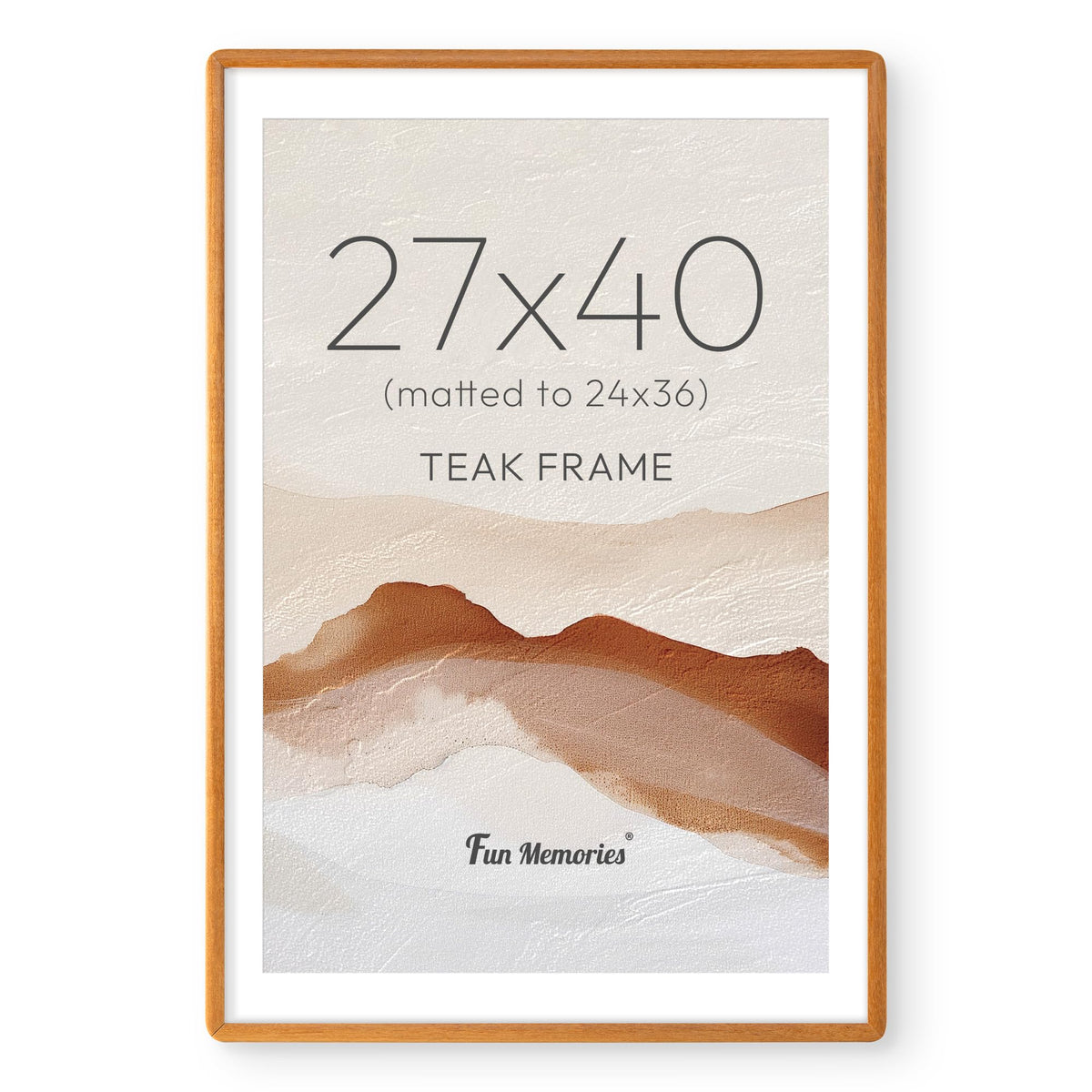 6x6 Picture Frame, USA-Sourced Walnut Wood Photo Frame with Tempered Glass, Handcrafted Rustic Farmhouse Frame for Wall & Tabletop Display, Matted to 4x4