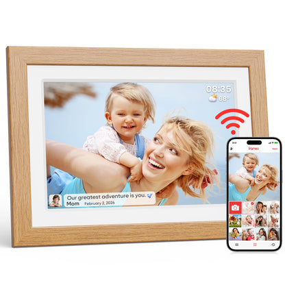 Frameo Digital Picture Frame 10.1" Electronic Photo Frames WiFi 32GB Memory