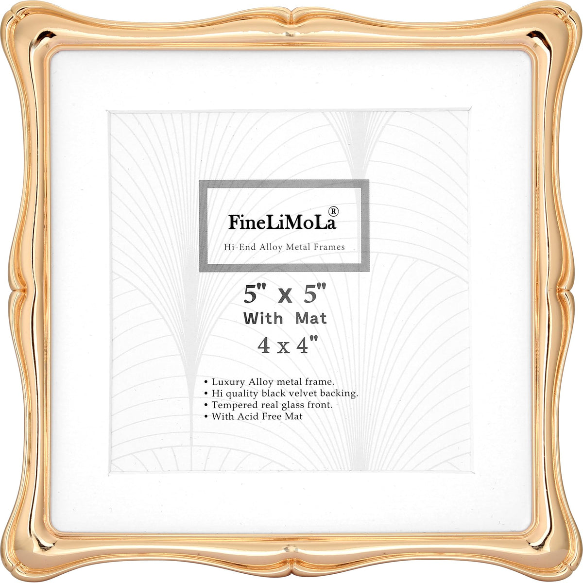 Silver 8x10'' Premium Alloy Picture Frame with Acid Free Mat for 5x7'',Luxury Hi-End Photo Frames 5x7'' with Black Velevt Backing for Desktop and Wall Hanging