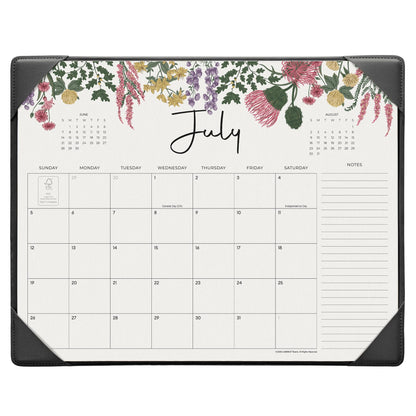 Cabbrix Desk Calendar 2027 with Desktop Mat 15"x 12", Apricot