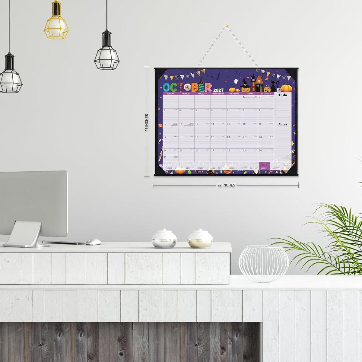 2027 Desk Calendar - Large Desk Calendar 2027, Jan.2027 - Dec.2027