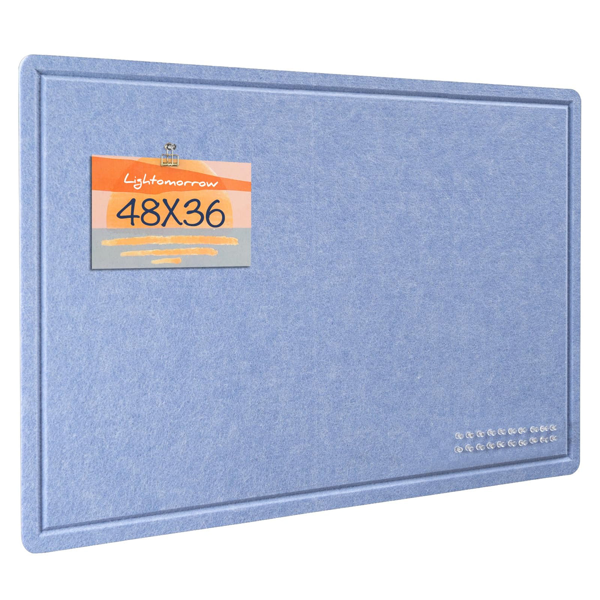 Felt Bulletin Board 36x24 inches, Decorative Pin Board for Home & Office