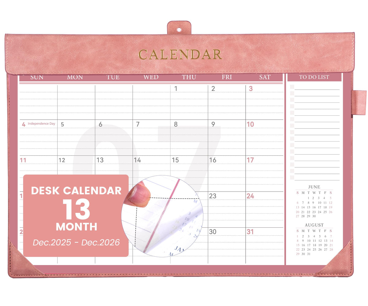Yoment Desk Calendar 2026-2027, 17" x 12", from Now - Dec 2027(18 Months)