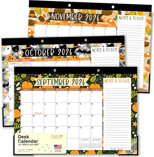 Large Desk Calendar 2026 - Desktop Calendar 2026-2027