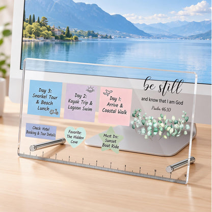 Monitor Memo Board Be The Sunshine Inspirational Acrylic Desk Note Holder