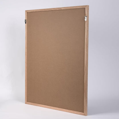 Large Black Felt Letter Board | 24"x30" Classy Dark Stained Wooden Frame with White Letters | Premium Changeable Sign Boards for Price List Message Letterboard With Stand for Small Business