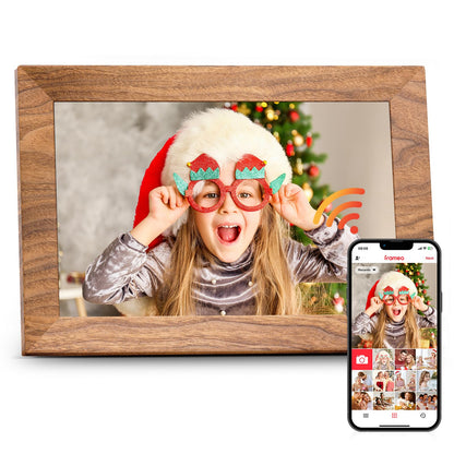 Frameo Digital Picture Frame,10.1" Electronic Photo Frames WiFi, 32GB