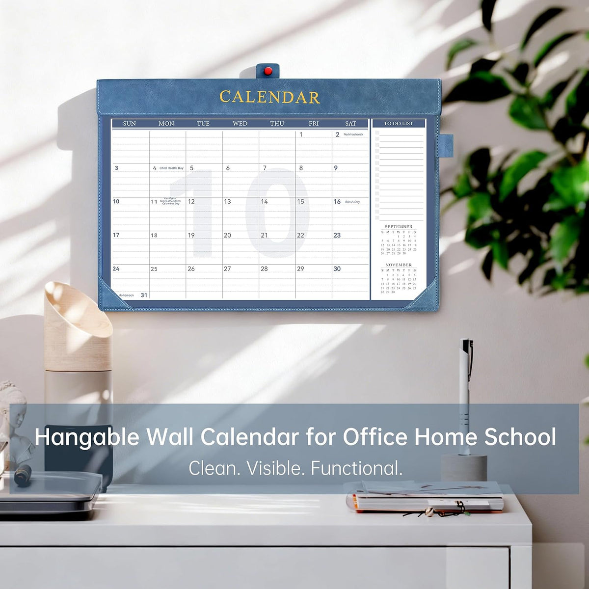 Yoment Desk Calendar 2026-2027, 17" x 12", from Now - Dec 2027(18 Months)