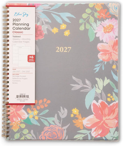 Blue Sky 2027 Weekly & Monthly Planner Calendar, 8.5"x11", Sophie