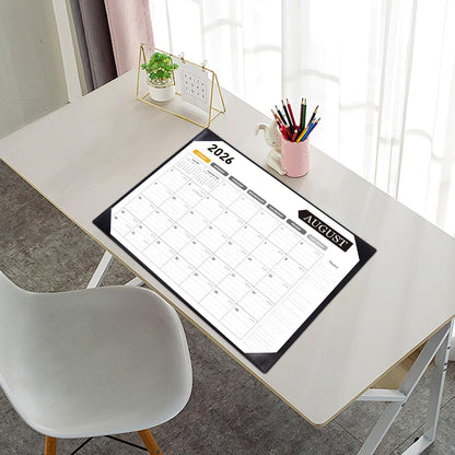 Desk Calendar 2026-2027, 22 x 17, Jun. 2026-Dec. 2027, PU Desk Pad