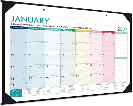2027 Desk Calendar - Desk Calendar 2027, 22" x 17",Jan 2027 - Dec 2027