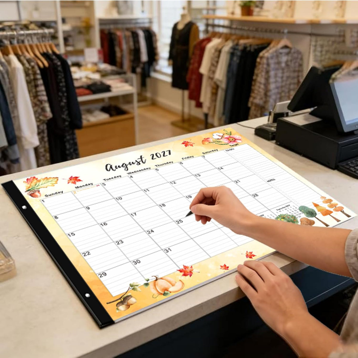 Large Desk Calendar 2026-2027 22x17 Inches,18 Month