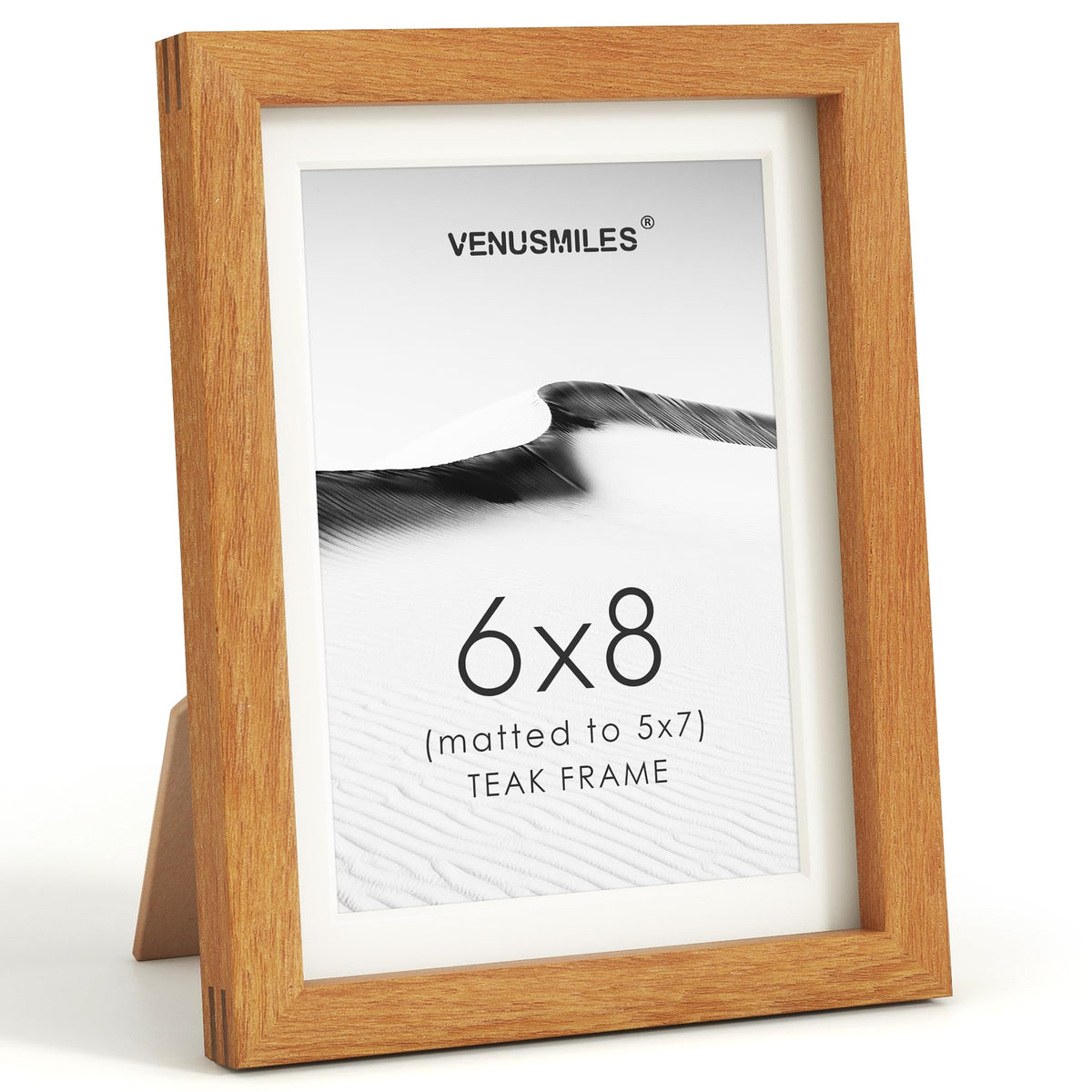 4x6 Picture Frame, USA-Sourced Natural Maple Wood Photo Collage Frame with HD Tempered Glass, Modern Simple 4 x 6 Wooden Frame Matted to 3.5x5, Gallery Wall Frames for Art, Wall or Tabletop Display