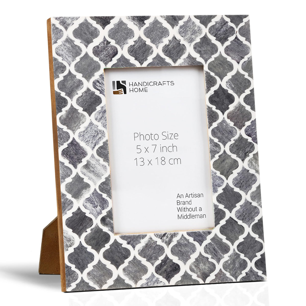 Handicrafts Home Handmade Bone Inlay 5x7 Red Picture Frame Modern HomeDecor
