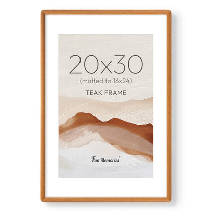 6x6 Picture Frame, USA-Sourced Walnut Wood Photo Frame with Tempered Glass, Handcrafted Rustic Farmhouse Frame for Wall & Tabletop Display, Matted to 4x4