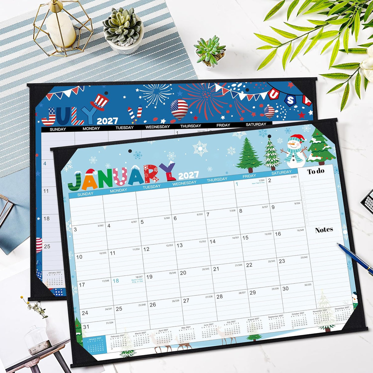 2027 Desk Calendar - Large Desk Calendar 2027, Jan.2027 - Dec.2027