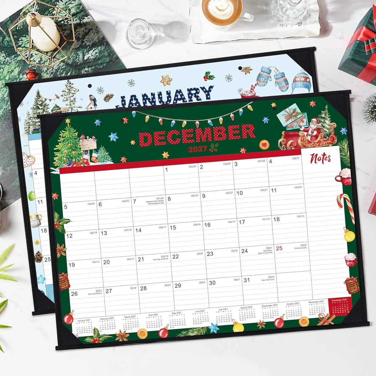 2027 Desk Calendar - Large Calendar 2027, Jan.2027 - Dec.2027
