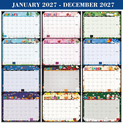 2027 Desk Calendar - Large Desk Calendar 2027, Jan.2027 - Dec.2027