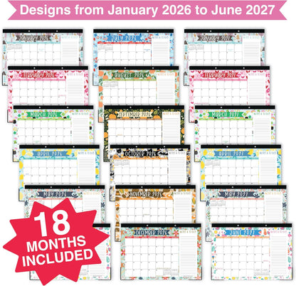 Large Desk Calendar 2026 - Desktop Calendar 2026-2027