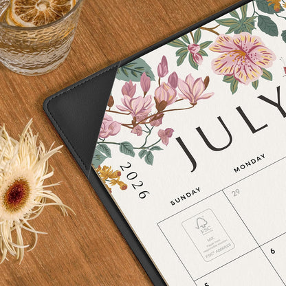 Cabbrix Desk Calendar 2027, Large Desk Pad Calendar 22 x 17" (Black)